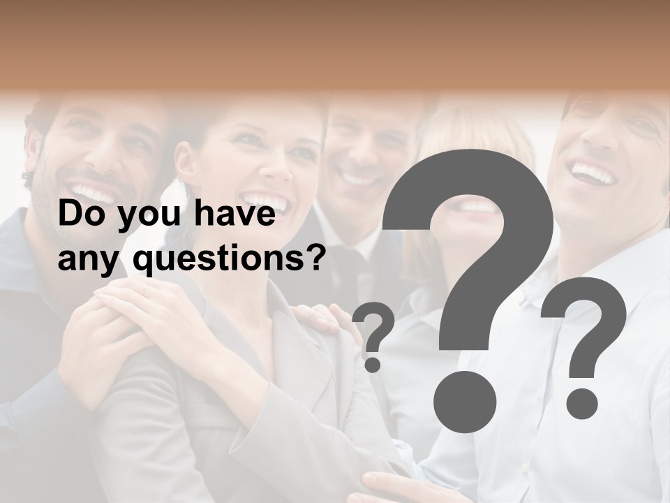 Adult Businesswoman Office PowerPoint Template