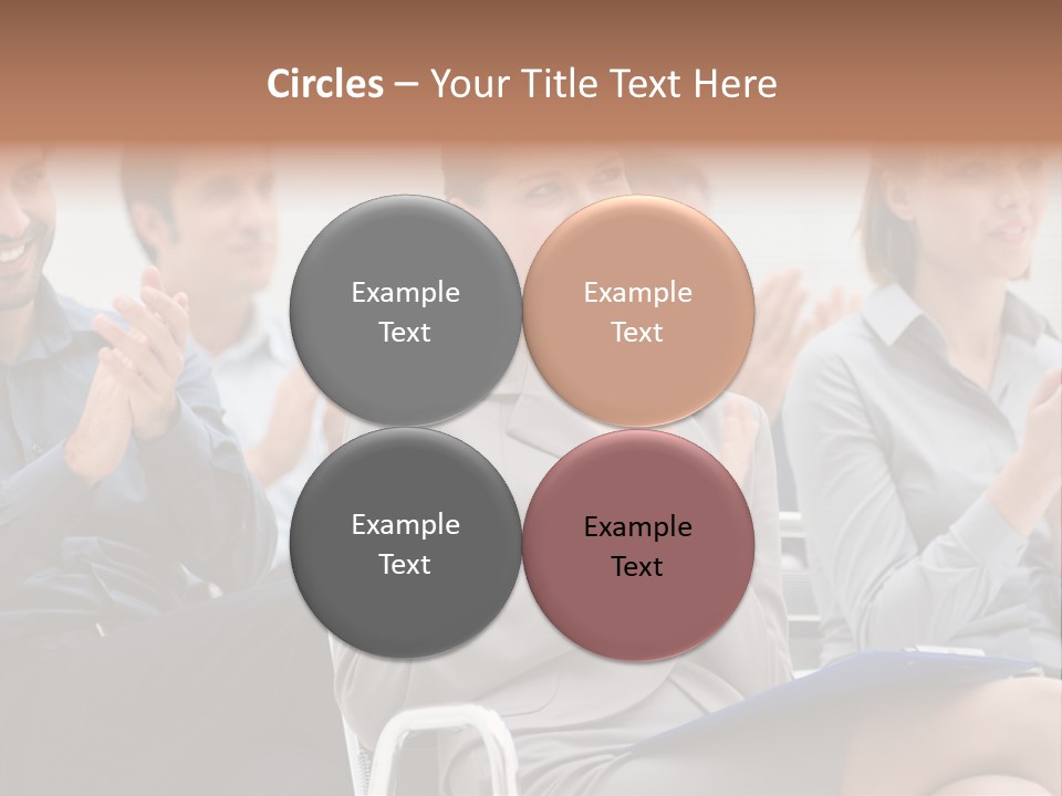 Corporate Woman Congratulating PowerPoint Template