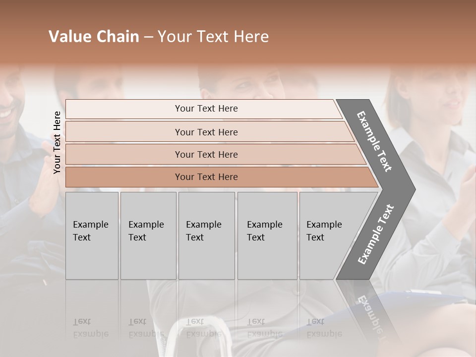 Corporate Woman Congratulating PowerPoint Template