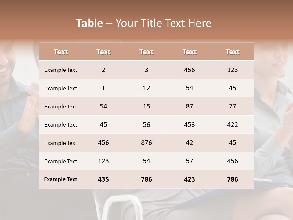 Corporate Woman Congratulating PowerPoint Template