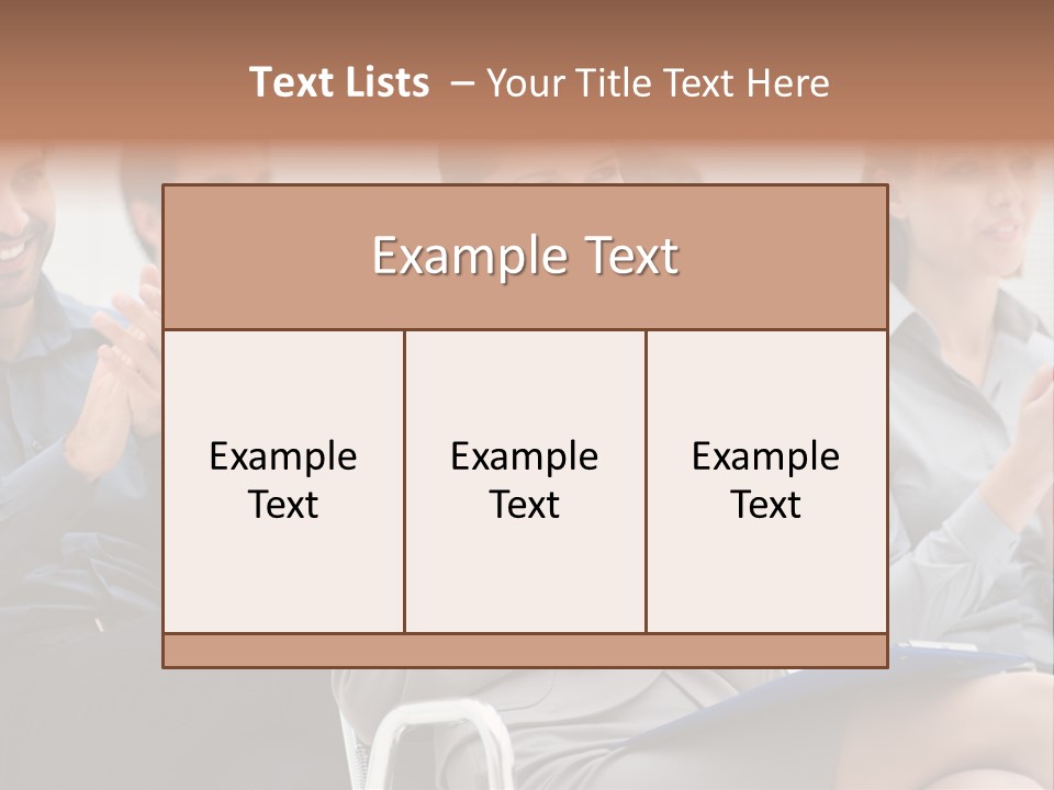 Corporate Woman Congratulating PowerPoint Template