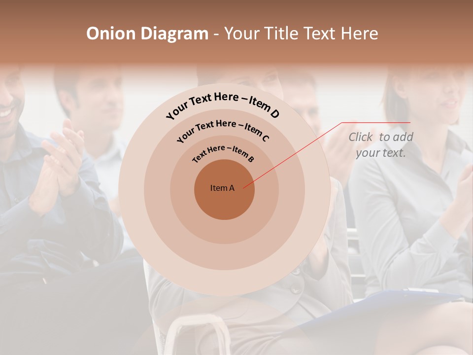 Corporate Woman Congratulating PowerPoint Template