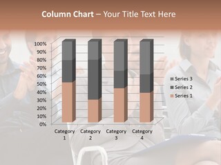 Corporate Woman Congratulating PowerPoint Template