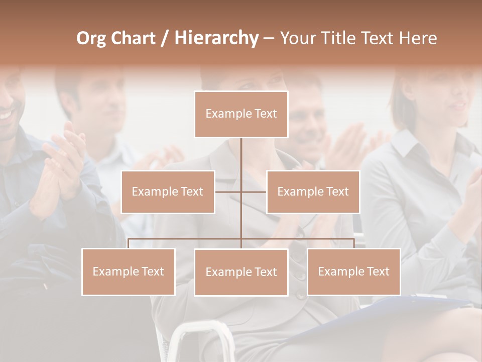 Corporate Woman Congratulating PowerPoint Template