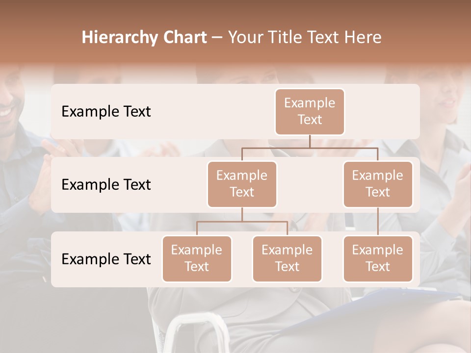 Corporate Woman Congratulating PowerPoint Template