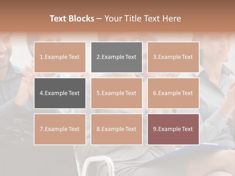 Corporate Woman Congratulating PowerPoint Template