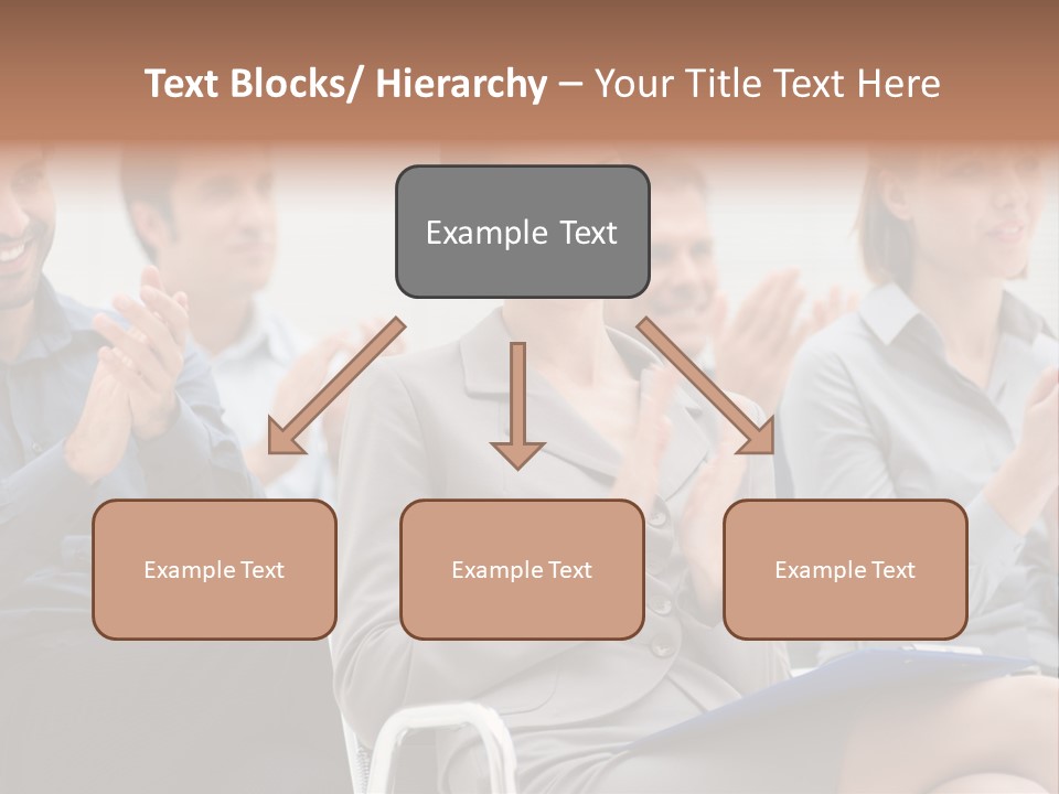 Corporate Woman Congratulating PowerPoint Template