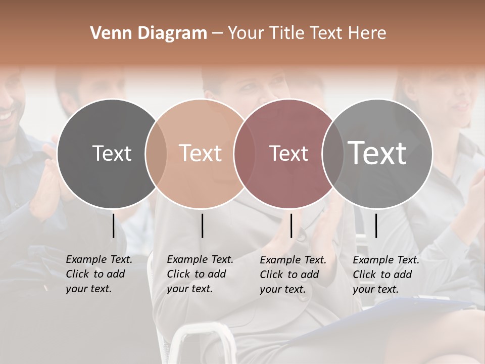 Corporate Woman Congratulating PowerPoint Template