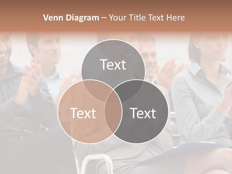 Corporate Woman Congratulating PowerPoint Template