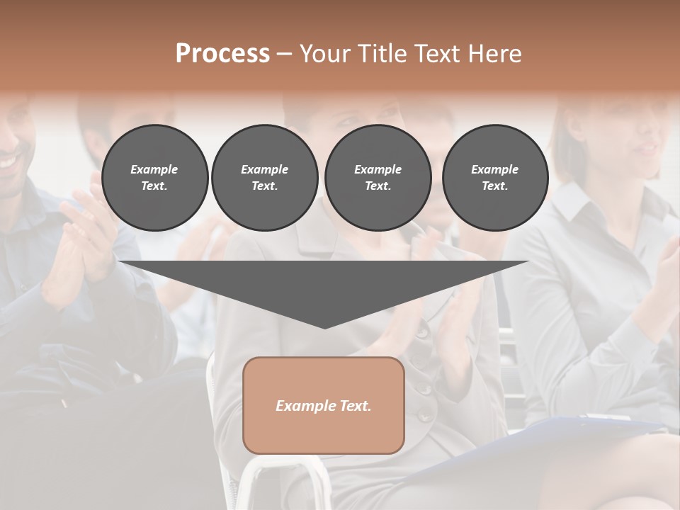 Corporate Woman Congratulating PowerPoint Template