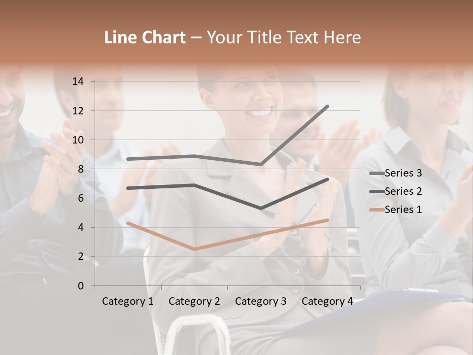 Corporate Woman Congratulating PowerPoint Template