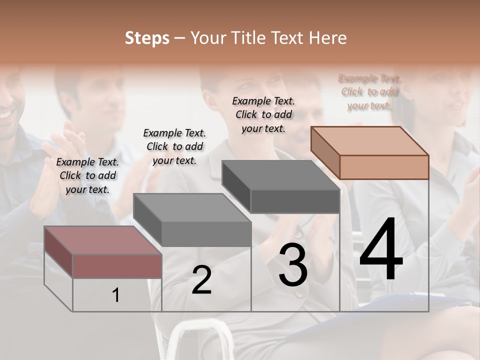 Corporate Woman Congratulating PowerPoint Template