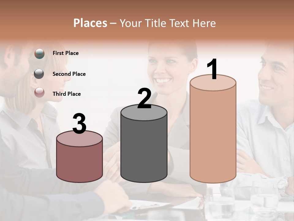 Office Lady Smile PowerPoint Template