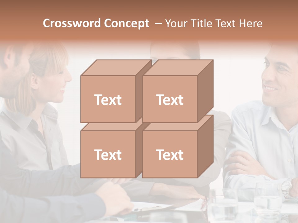 Office Lady Smile PowerPoint Template