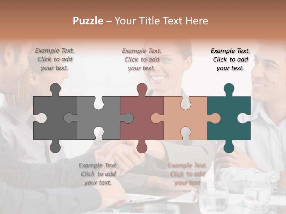 Office Lady Smile PowerPoint Template