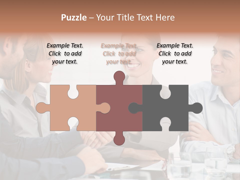 Office Lady Smile PowerPoint Template