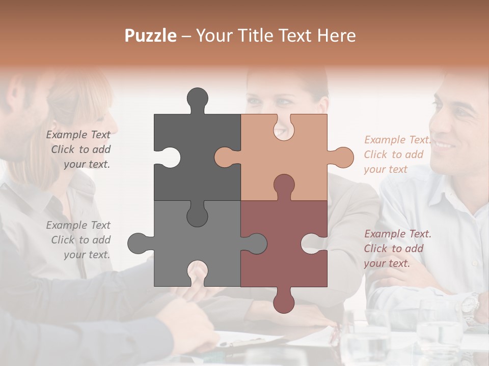 Office Lady Smile PowerPoint Template