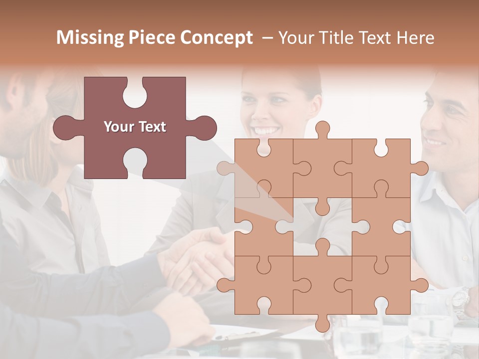 Office Lady Smile PowerPoint Template