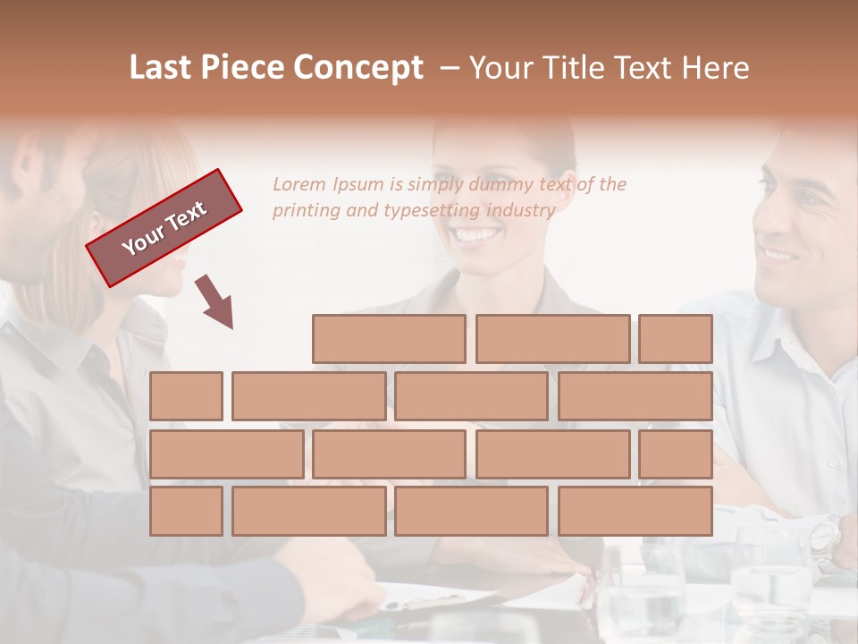 Office Lady Smile PowerPoint Template