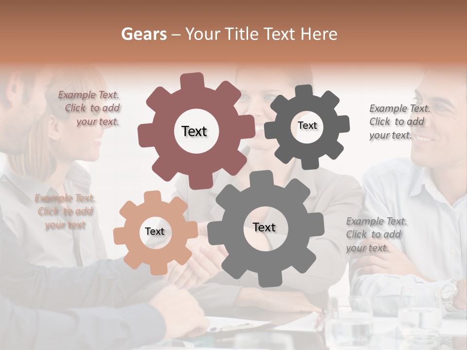 Office Lady Smile PowerPoint Template