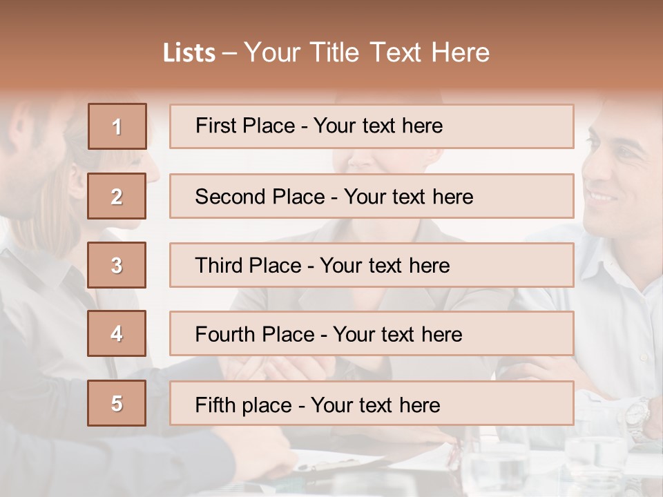 Office Lady Smile PowerPoint Template