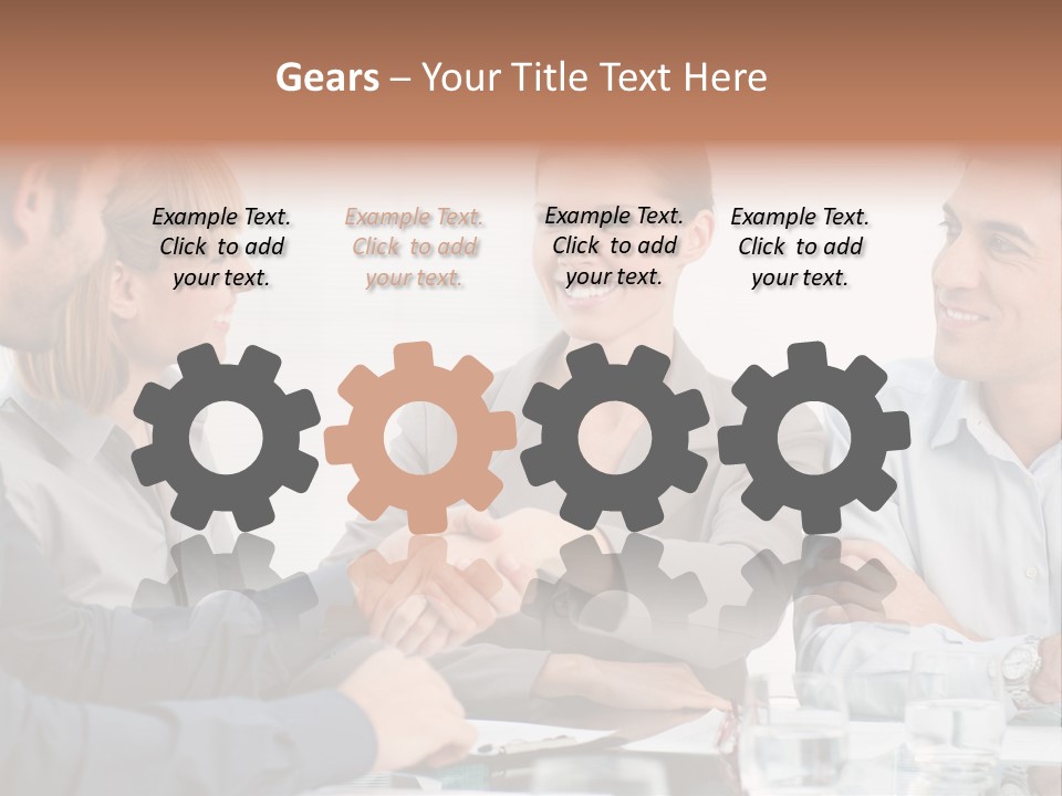 Office Lady Smile PowerPoint Template