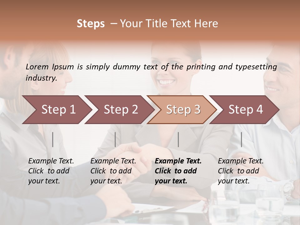 Office Lady Smile PowerPoint Template