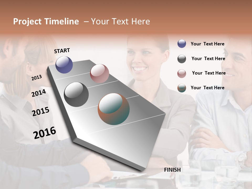 Office Lady Smile PowerPoint Template