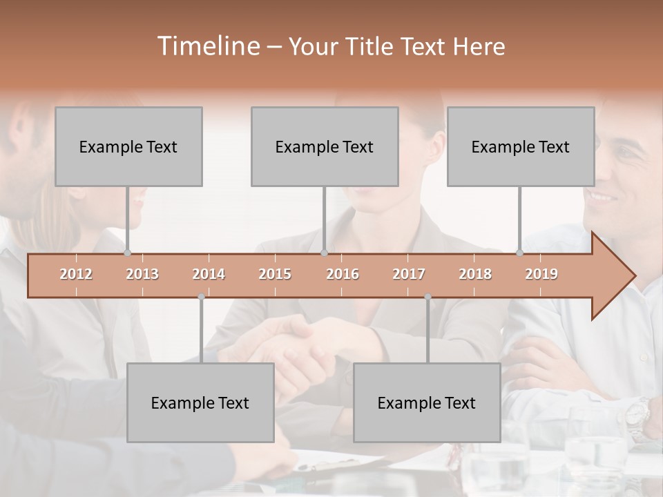 Office Lady Smile PowerPoint Template