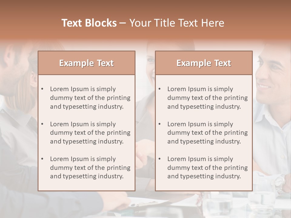 Office Lady Smile PowerPoint Template