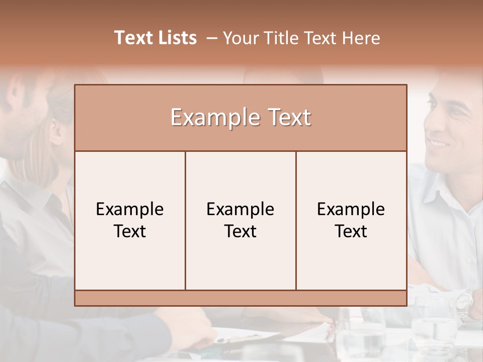 Office Lady Smile PowerPoint Template