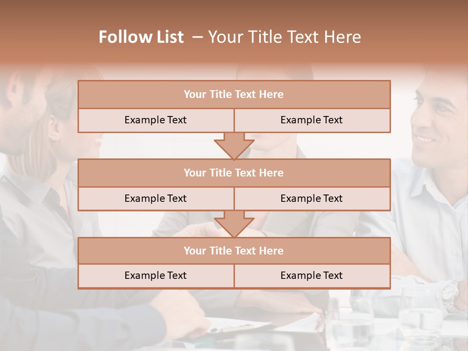 Office Lady Smile PowerPoint Template