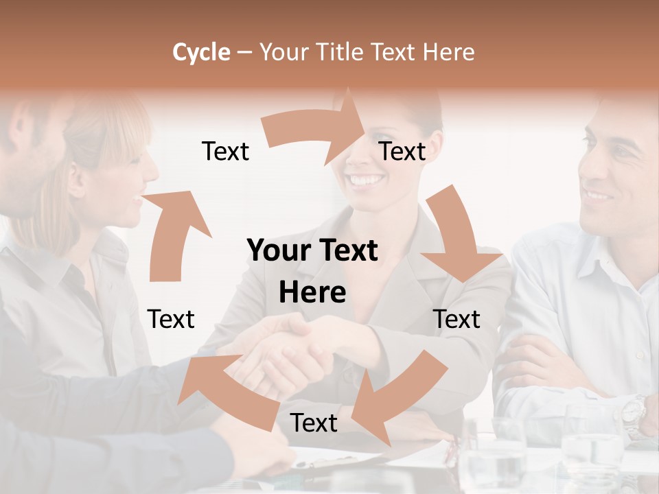 Office Lady Smile PowerPoint Template