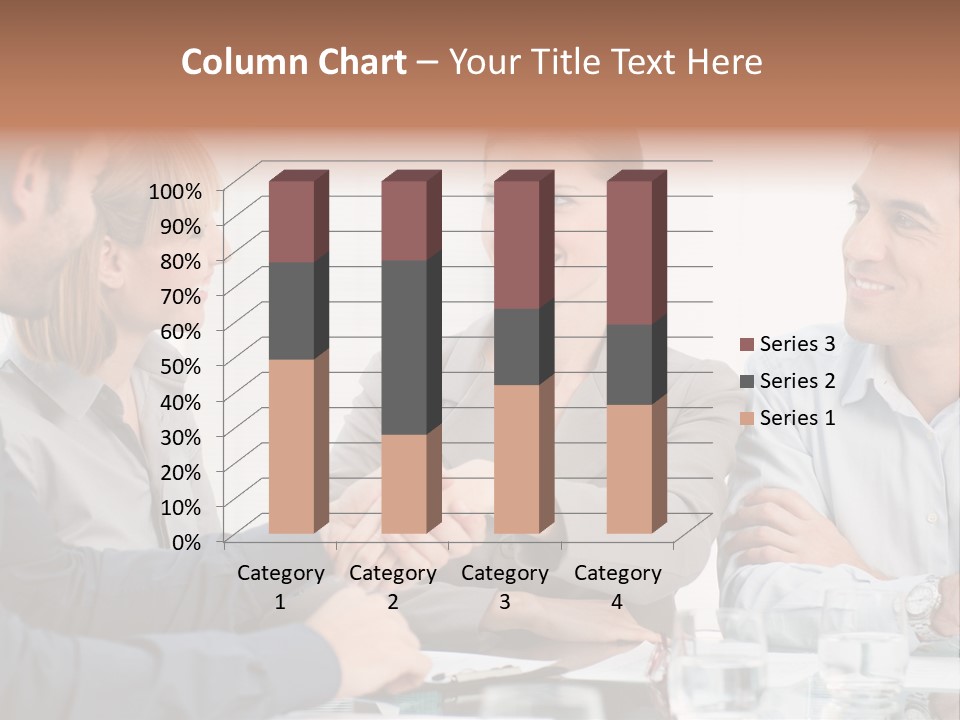 Office Lady Smile PowerPoint Template