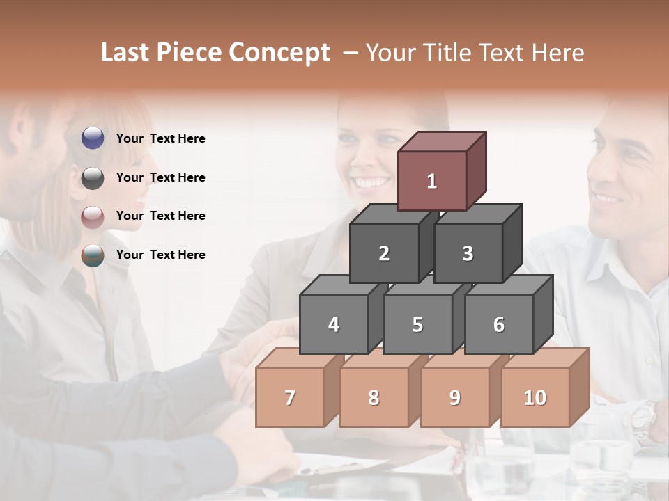 Office Lady Smile PowerPoint Template