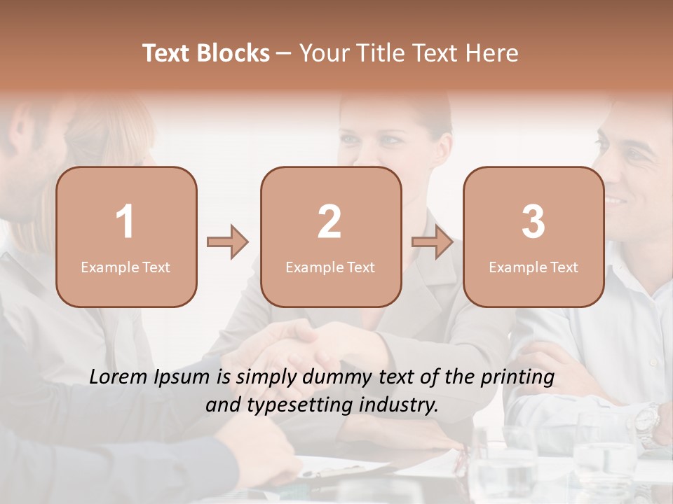 Office Lady Smile PowerPoint Template