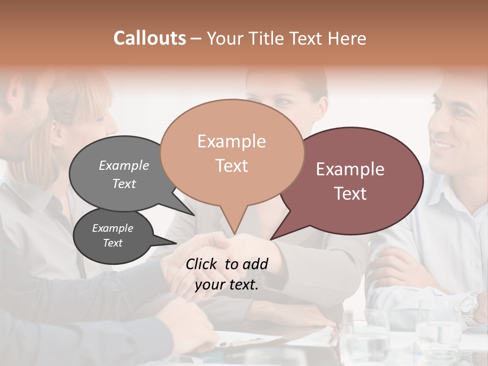 Office Lady Smile PowerPoint Template