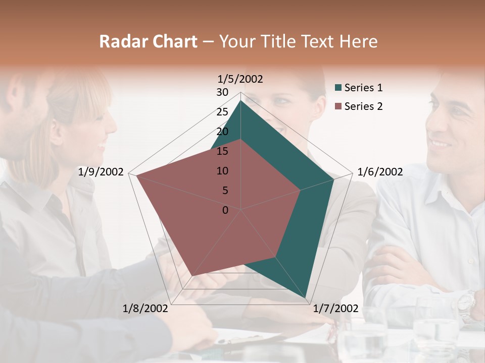 Office Lady Smile PowerPoint Template