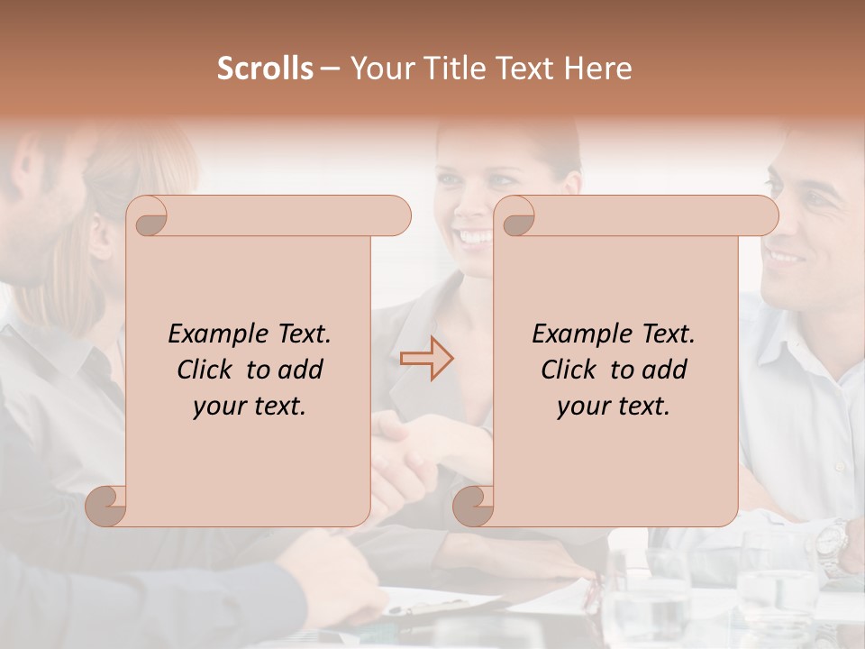 Office Lady Smile PowerPoint Template