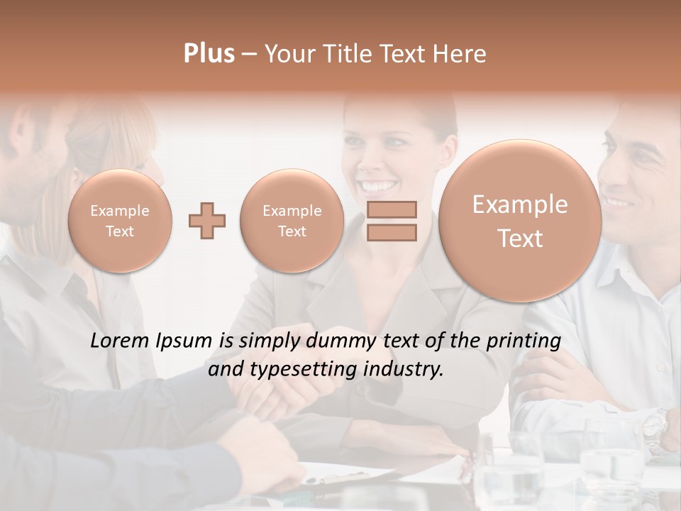 Office Lady Smile PowerPoint Template