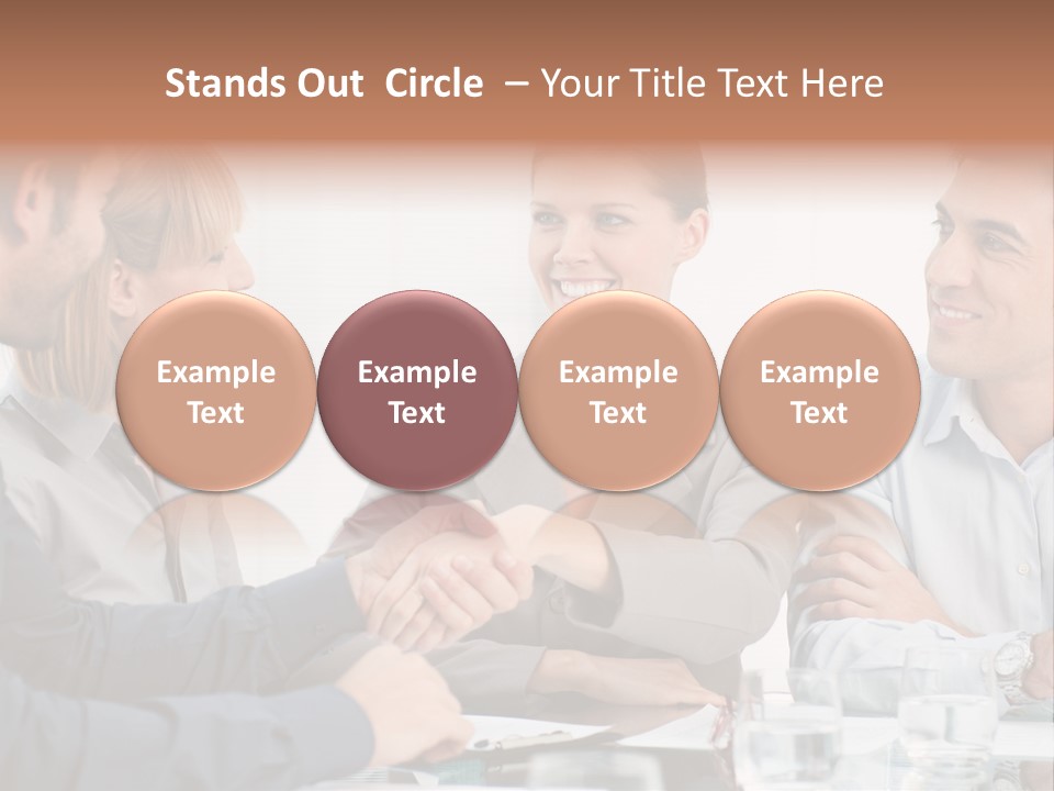 Office Lady Smile PowerPoint Template