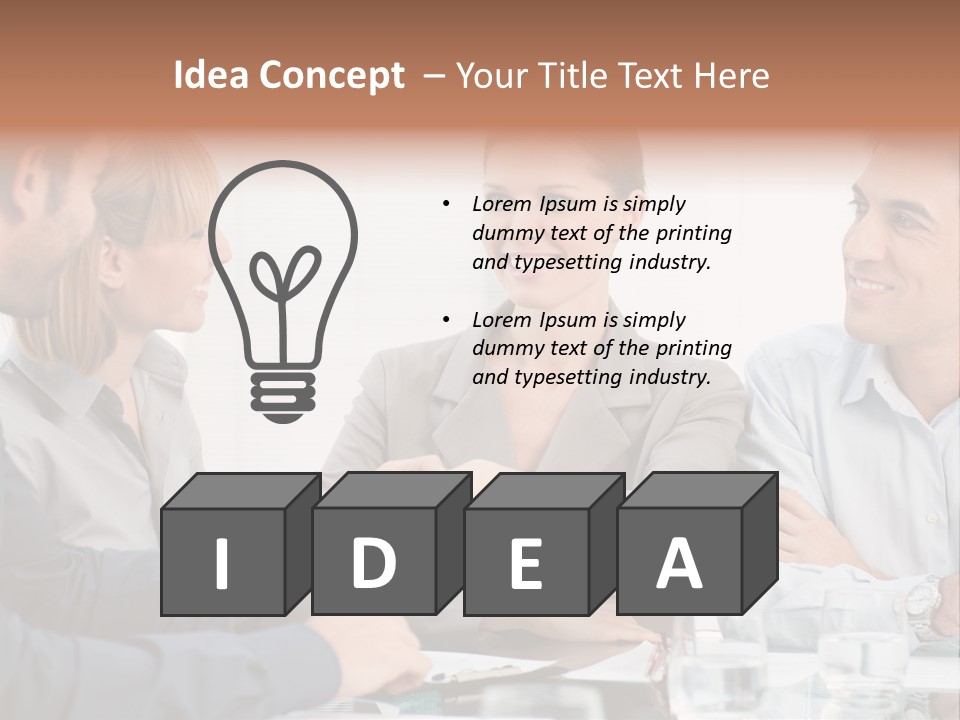 Office Lady Smile PowerPoint Template