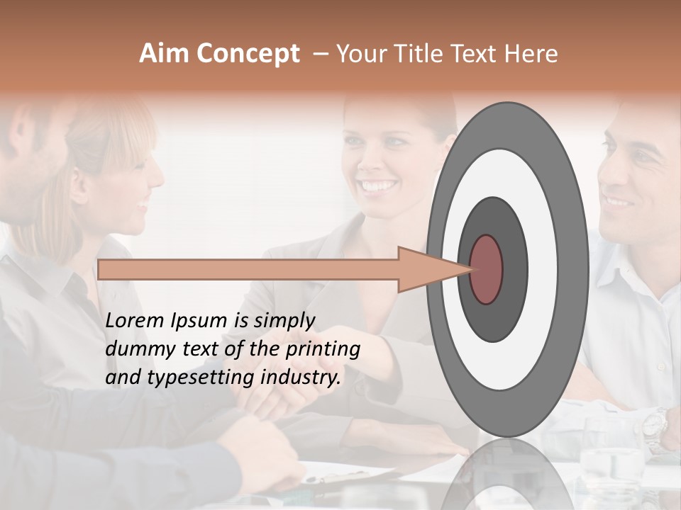 Office Lady Smile PowerPoint Template