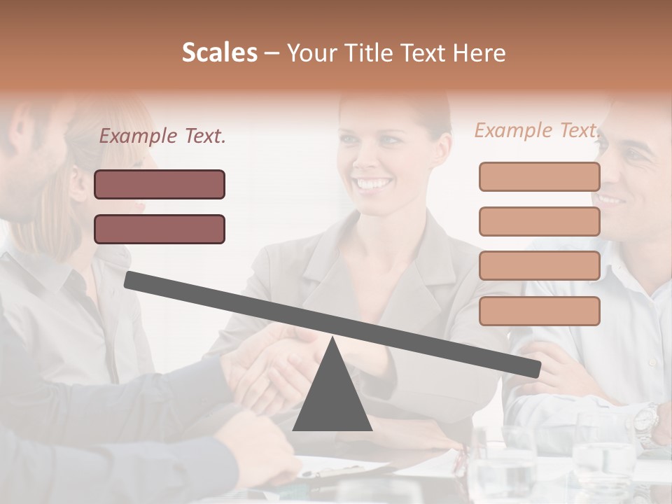 Office Lady Smile PowerPoint Template