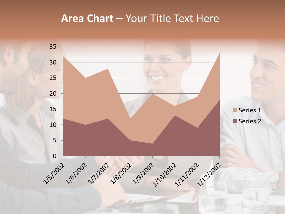 Office Lady Smile PowerPoint Template