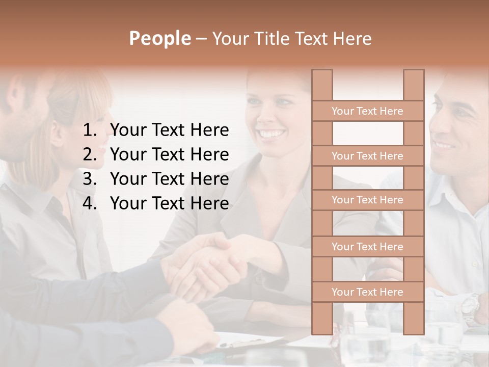 Office Lady Smile PowerPoint Template