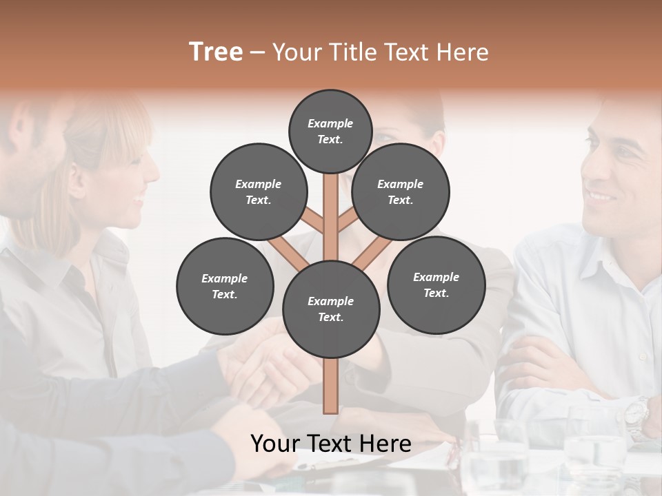 Office Lady Smile PowerPoint Template