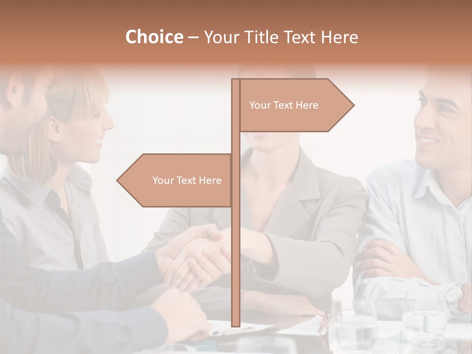 Office Lady Smile PowerPoint Template