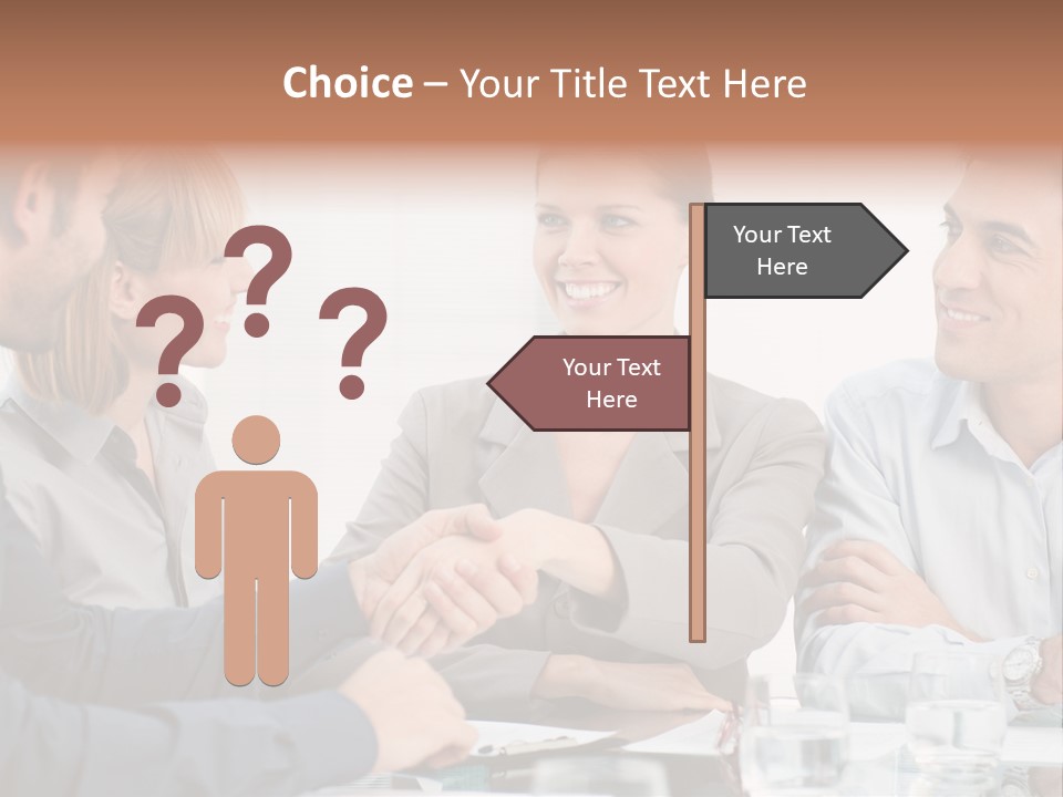 Office Lady Smile PowerPoint Template