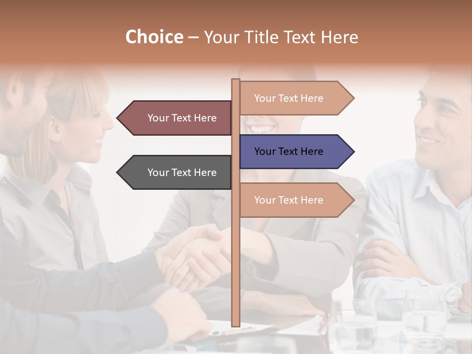 Office Lady Smile PowerPoint Template